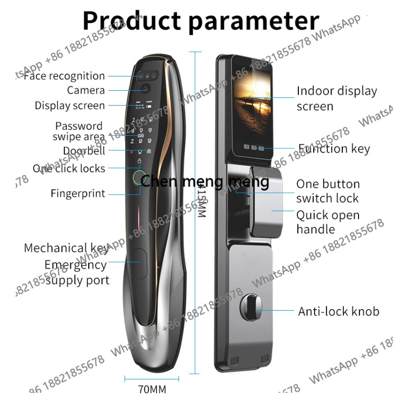 Security Fingerprint  Card Unl - Home Security Front Door Camera recension och pris