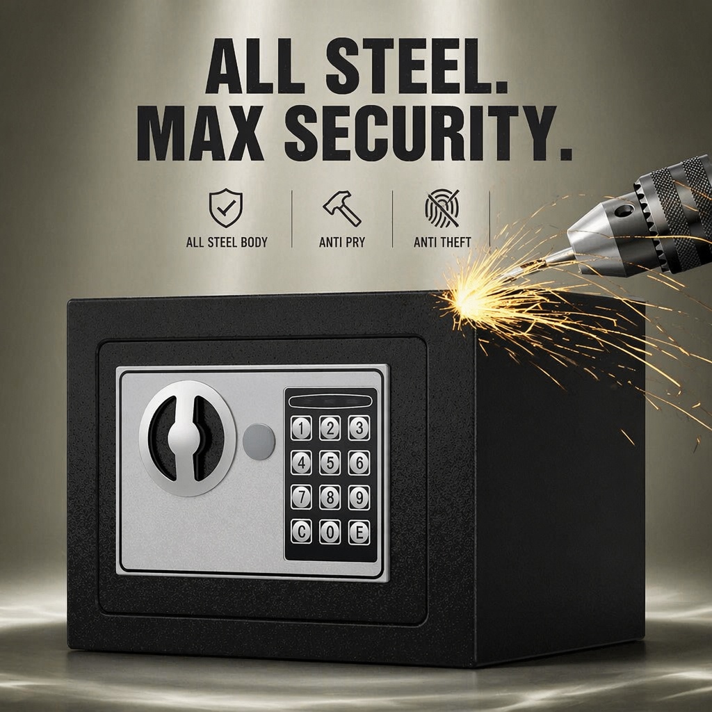 All Steel Electronic Digital K - Home Security Box recension och pris
