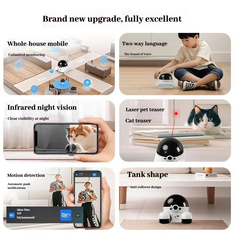 New Smart Pet Robot WiFi Home  - Home Security Robots recension och pris