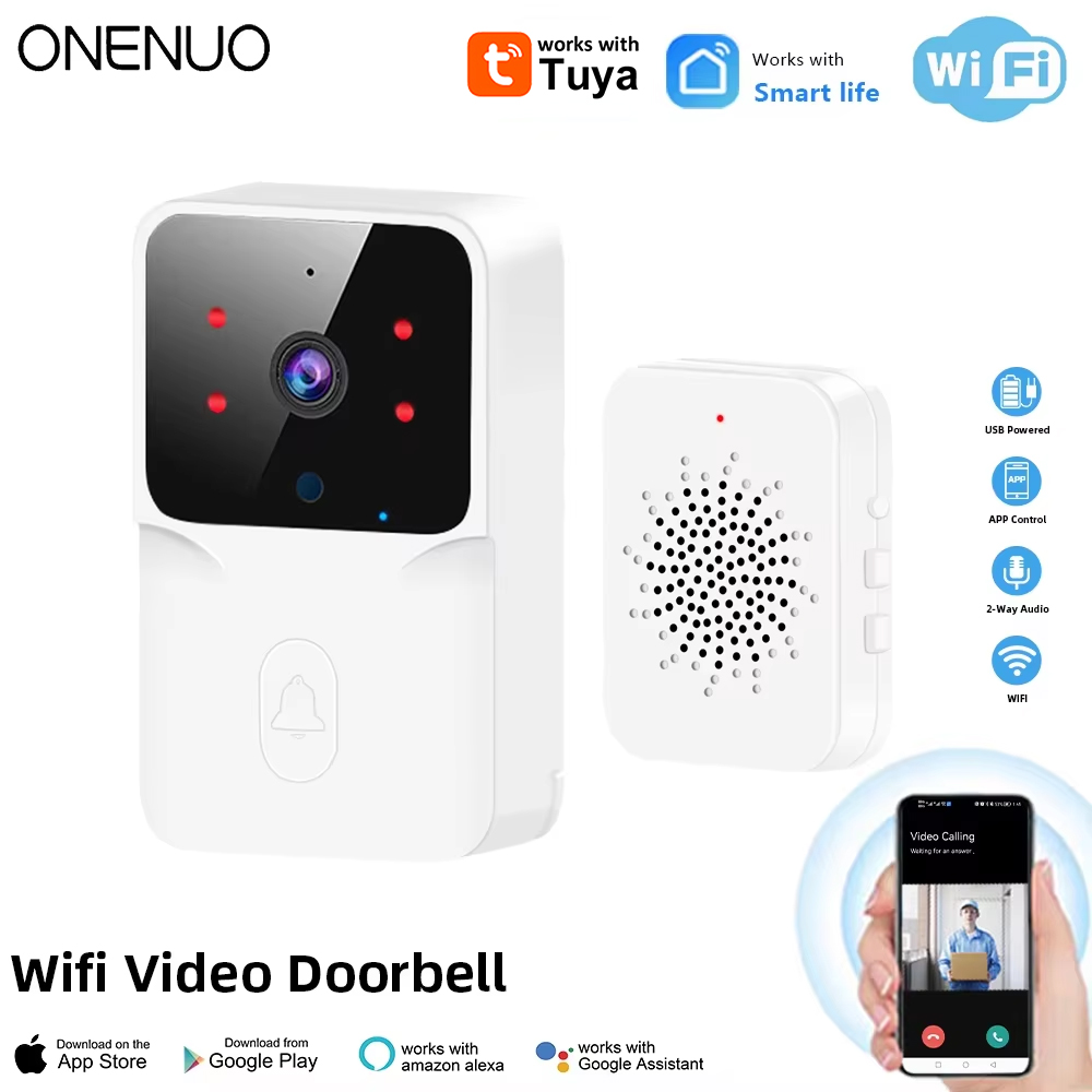 Tuya WiFi Video Doorbell Wirel - Home Security Front Door Camera recension och pris
