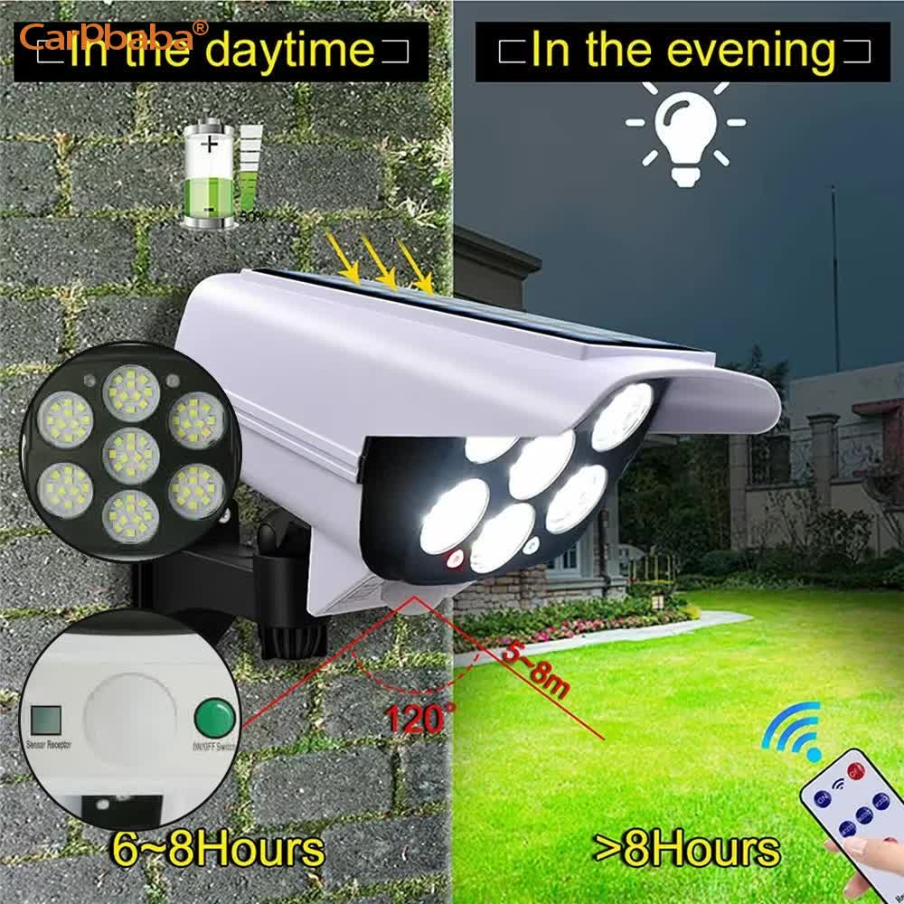 Outdoor Solar Light Motion Sen - Home Security Flood Lights recension och pris